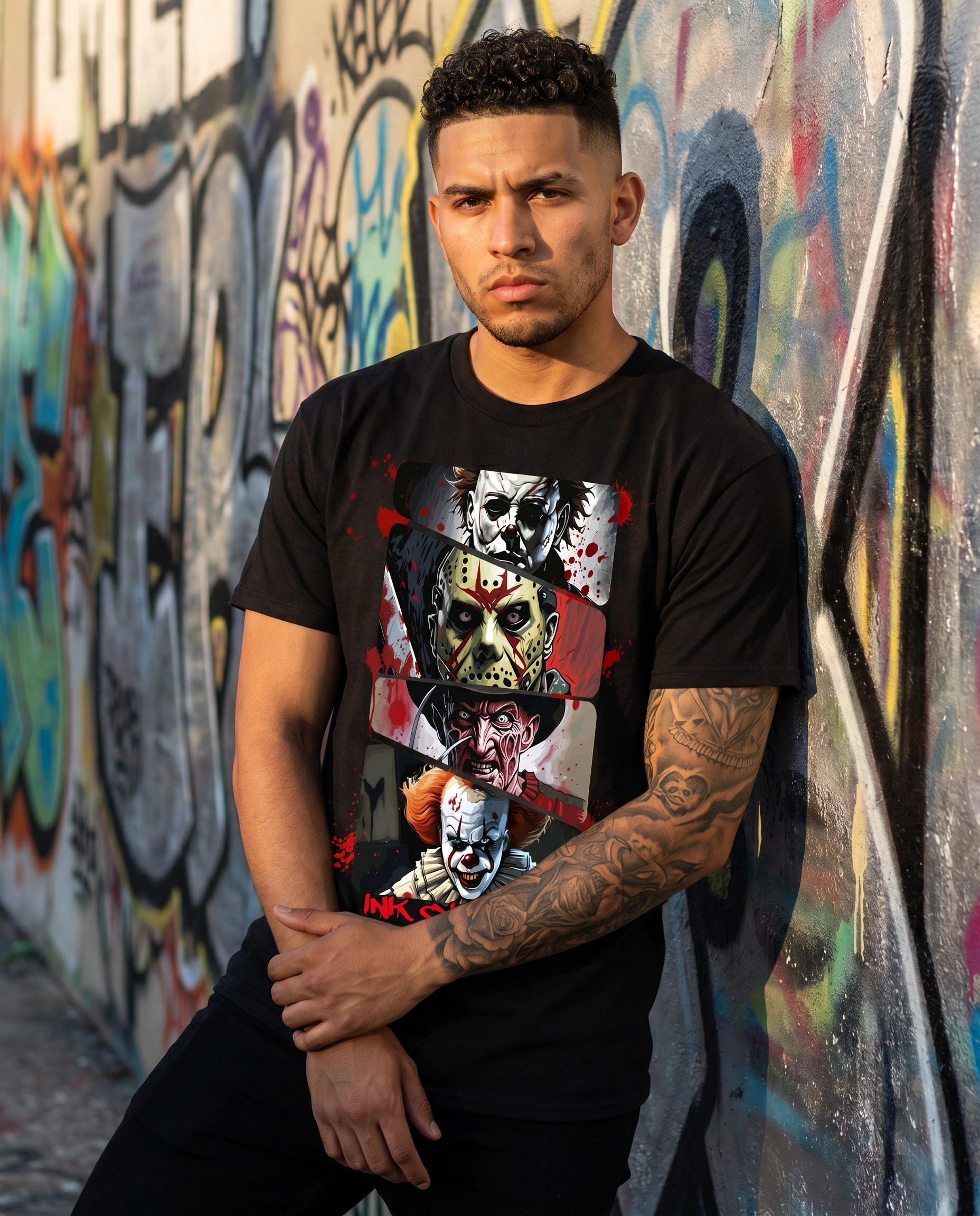 Ink Cartel – Camiseta 4 Caras de la Muerte