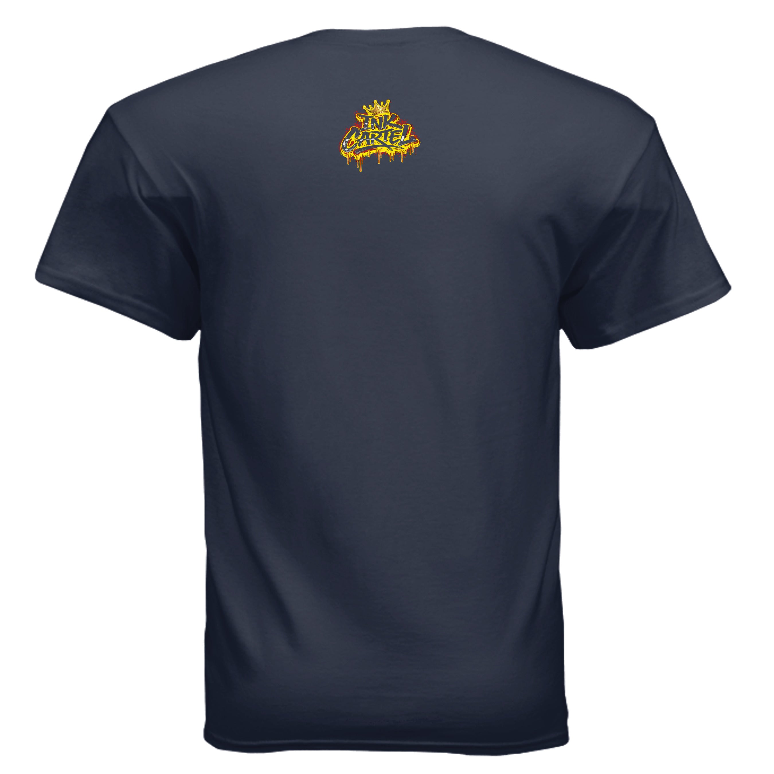 Ink Cartel Dope Star Lowrider Edition T-shirt with cartoon star figure cruising a lowrider, urban streetwear aesthetic