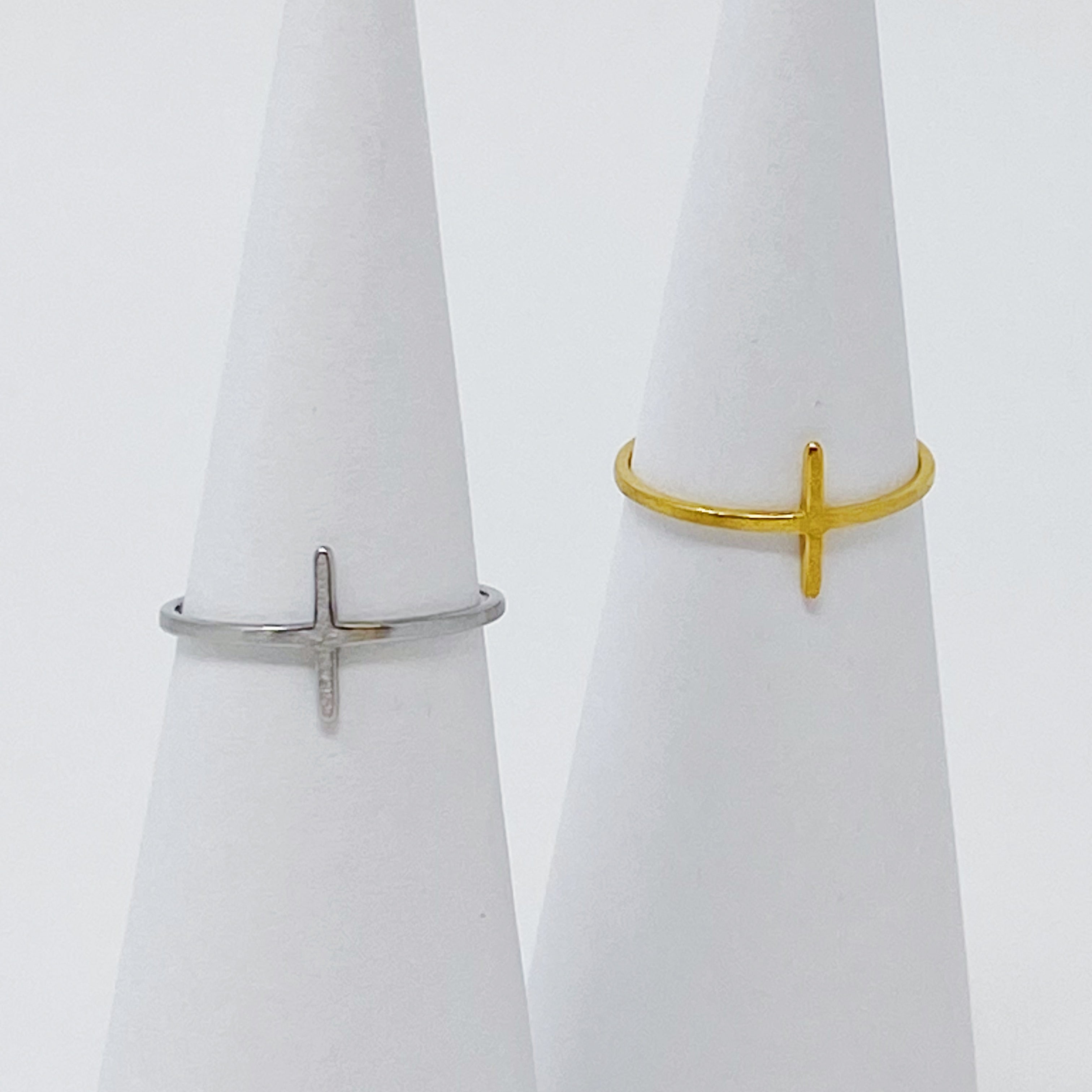 Bague Croix Latérale
