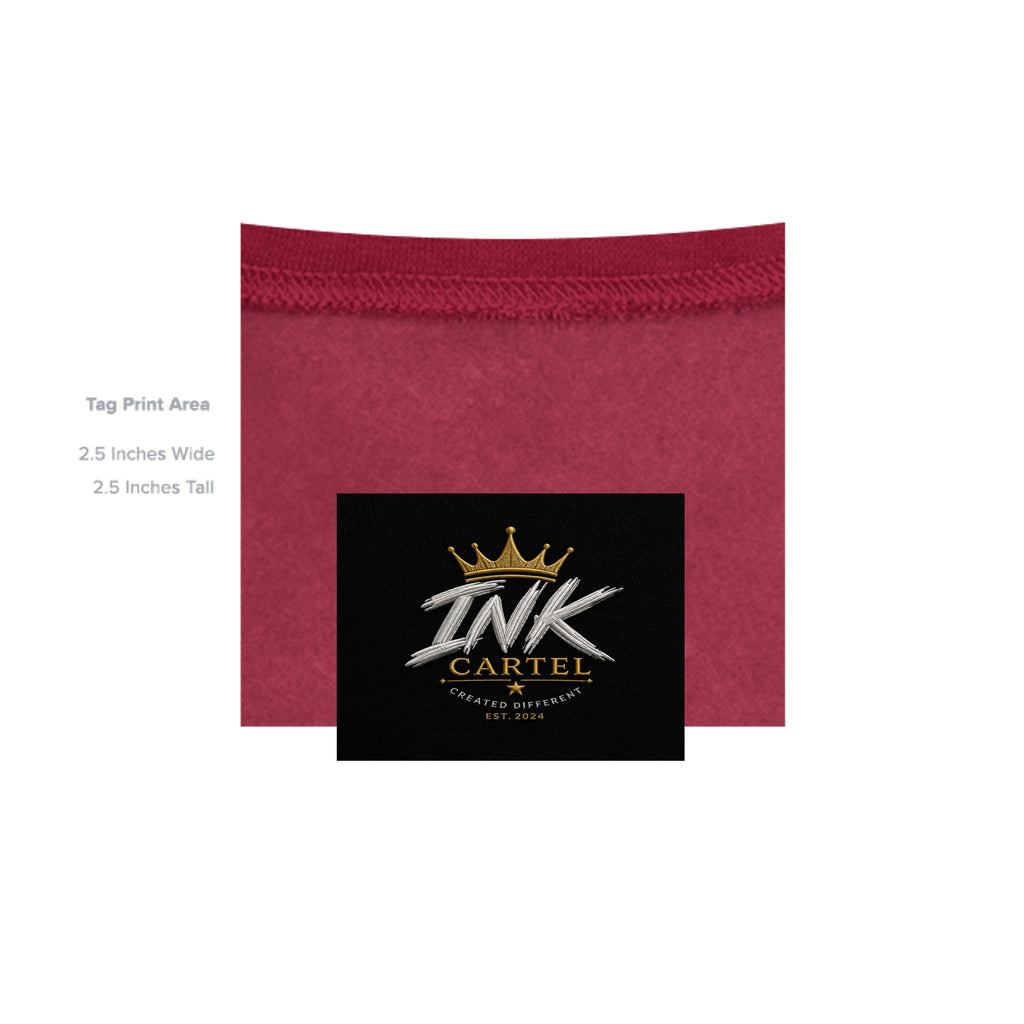  Ink Cartel The Ink Demon Blackout Sweater with all-black design and menacing creature graphic, sharp teeth and long tongue, urban streetwear aesthetic
