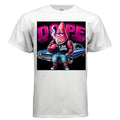  Ink Cartel Dope Star Lowrider Edition T-shirt with cartoon star figure cruising a lowrider, urban streetwear aesthetic