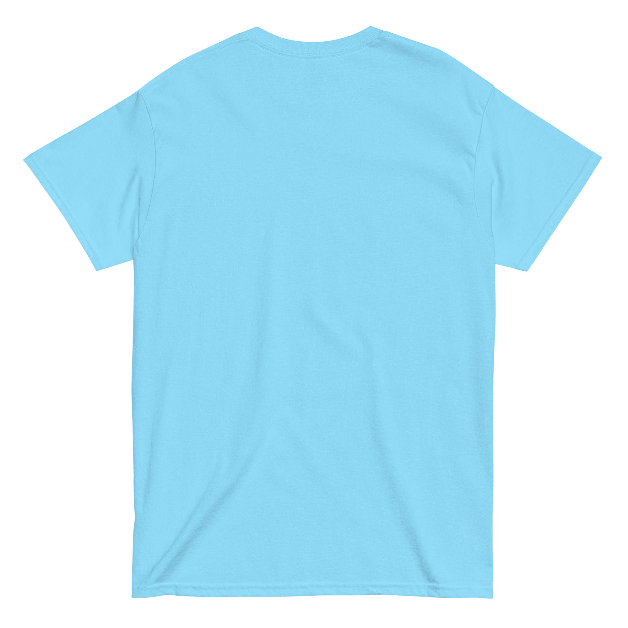 Light blue t-shirt on a white background