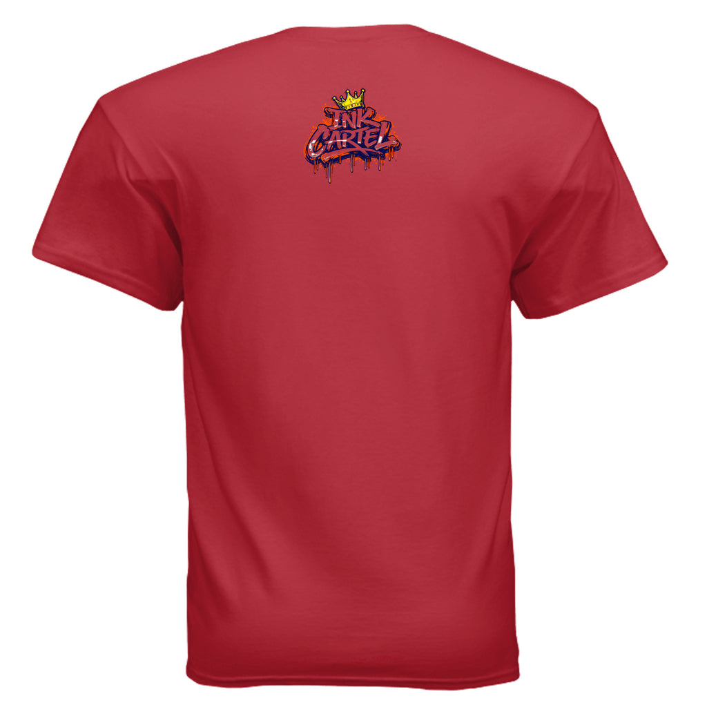 Ink Cartel Tha Rook T-shirt with graffiti-style artwork and strong urban streetwear aesthetic
