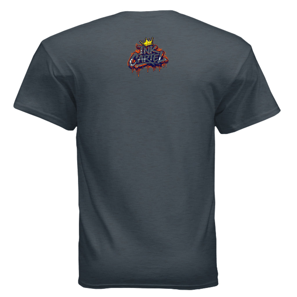 Ink Cartel Tha Rook T-shirt with graffiti-style artwork and strong urban streetwear aesthetic