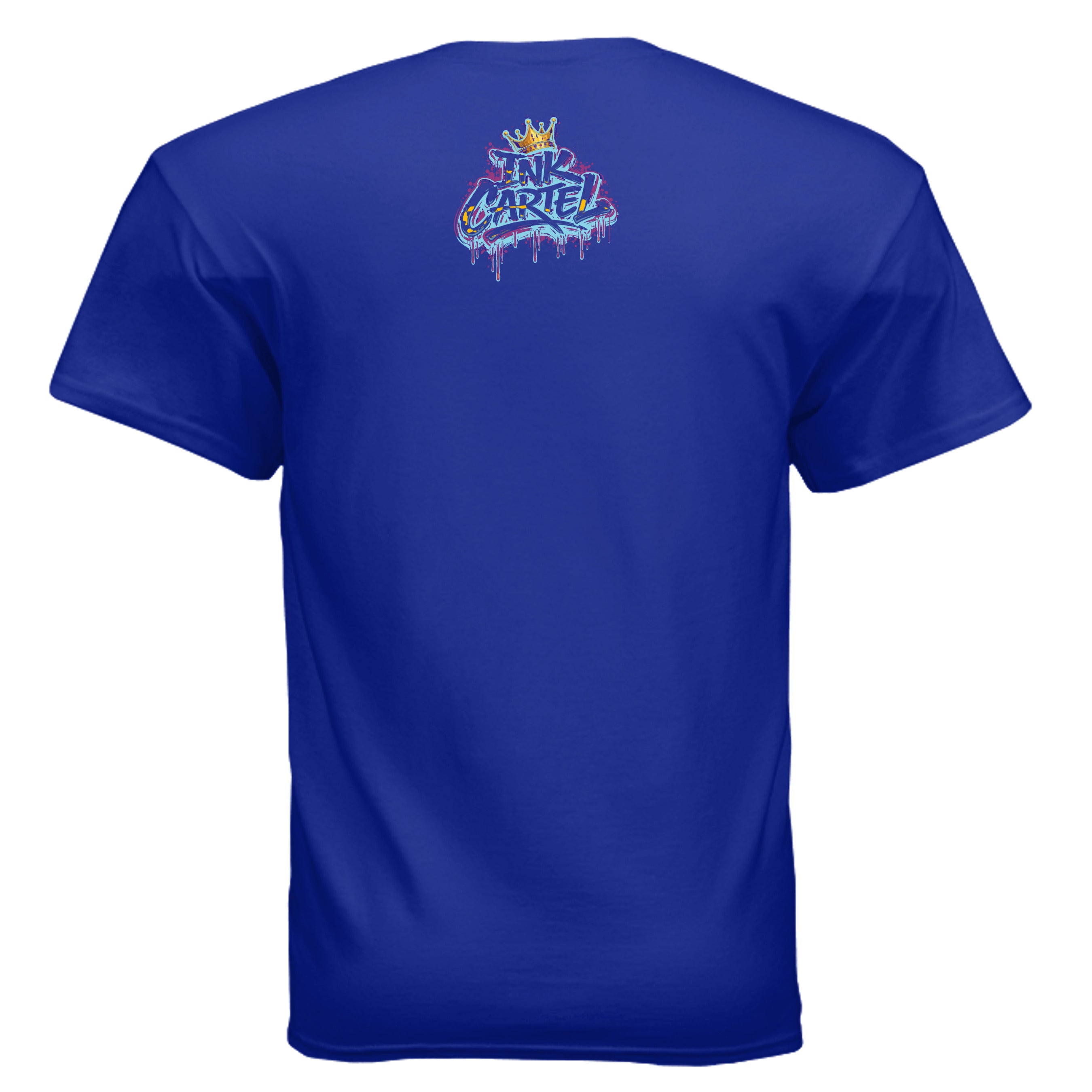 Blue t-shirt on a white background