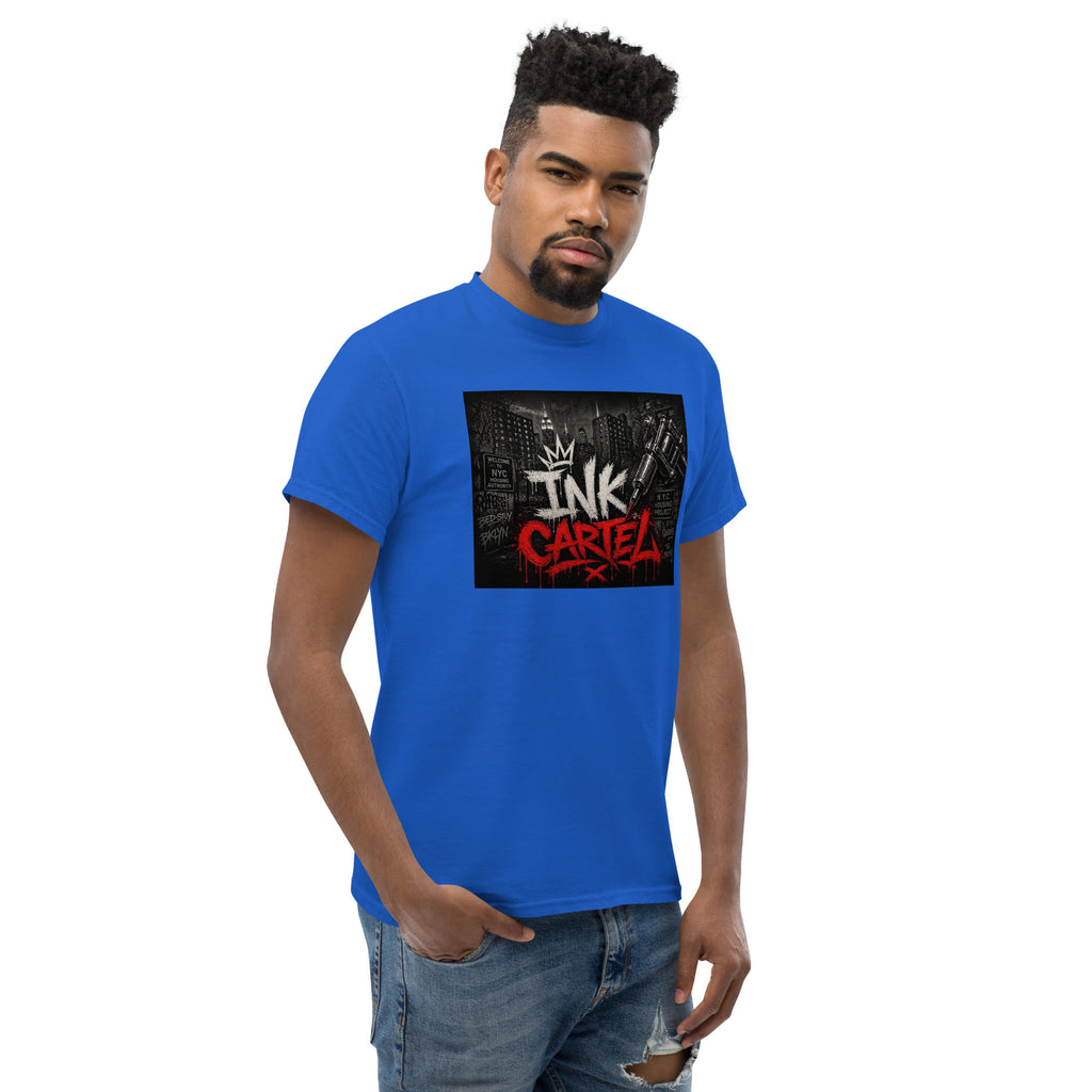 Ink Cartel Concrete Jungle Tattoo Pen Tee with urban graffiti design and tattoo pen artwork, streetwear shirt inspired by city life