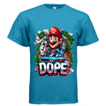  Ink Cartel Dope Plumber Lowrider Edition T-shirt with stylized plumber character cruising a lowrider, urban streetwear aesthetic