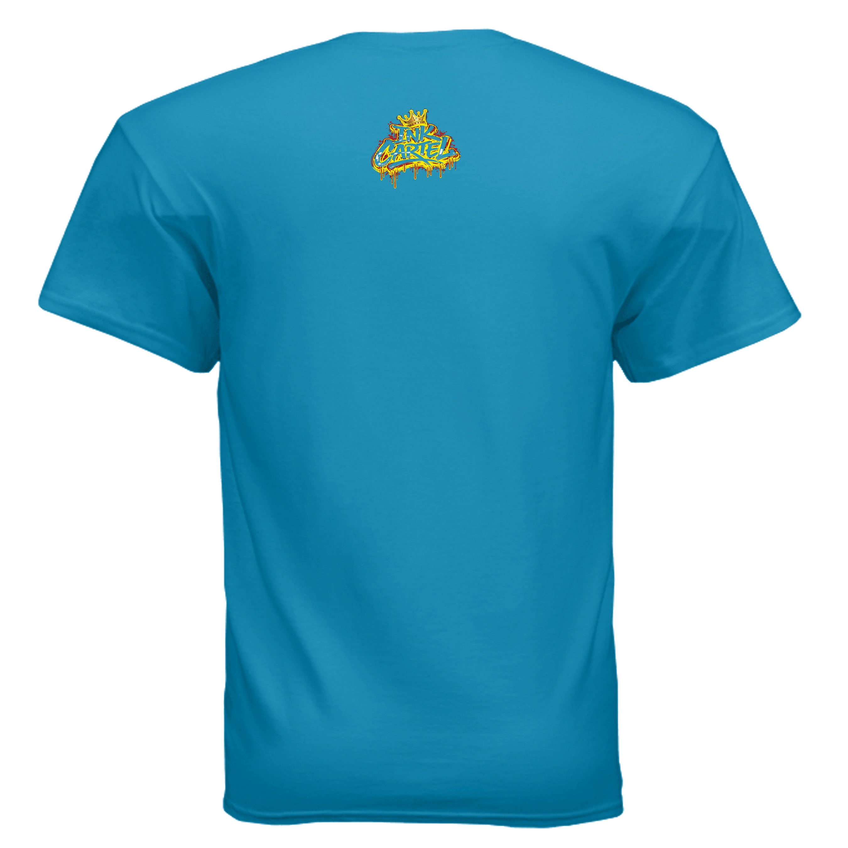  Ink Cartel Dope Star Lowrider Edition T-shirt with cartoon star figure cruising a lowrider, urban streetwear aesthetic