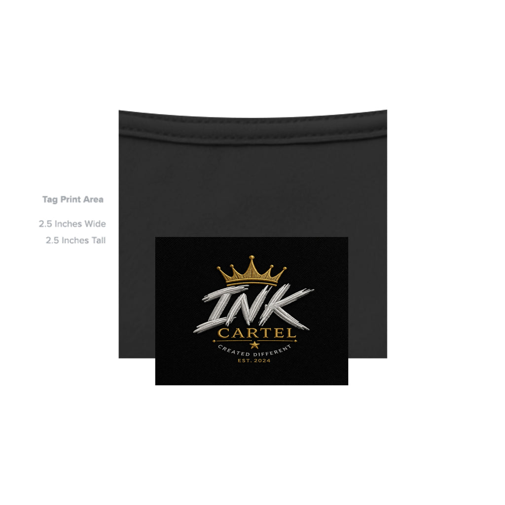 Black pouch with 'INK CARTEL' logo on a white background