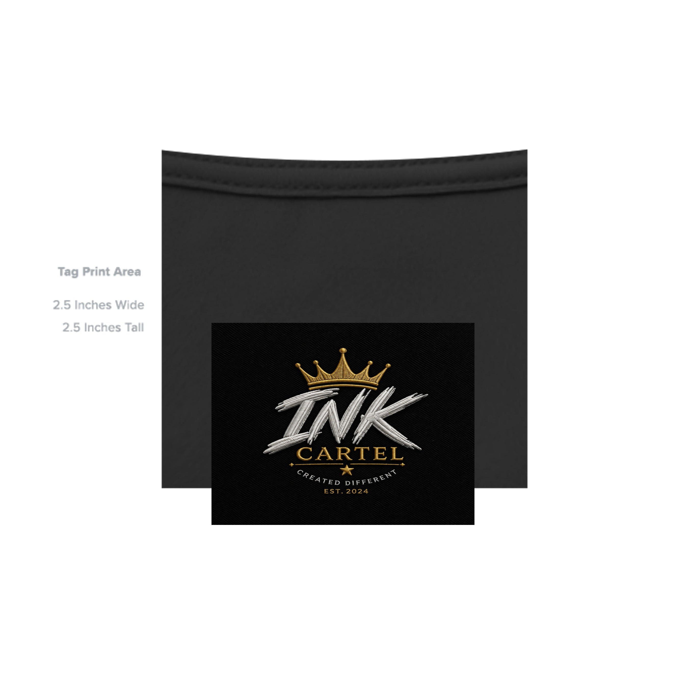 Black pouch with 'INK CARTEL' logo on a white background