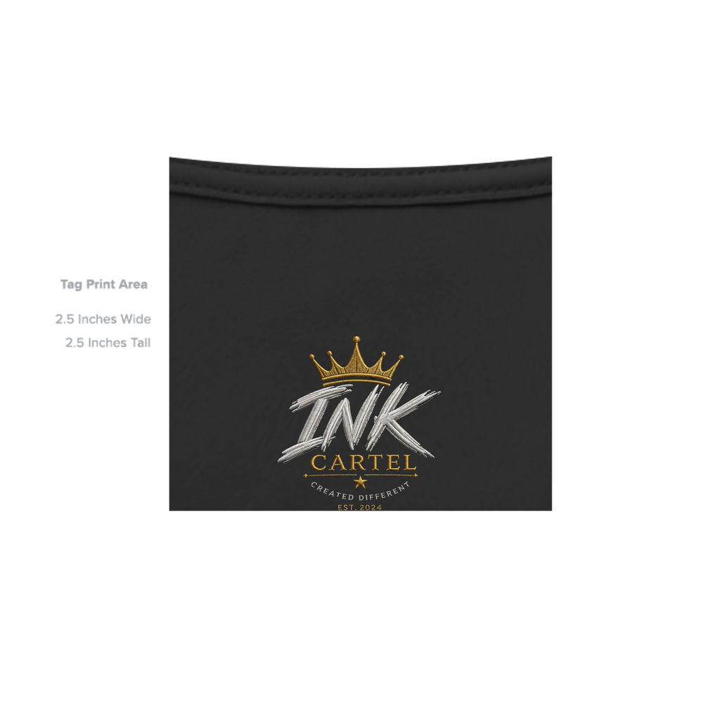 Black pouch with 'INK CARTEL' logo on a white background