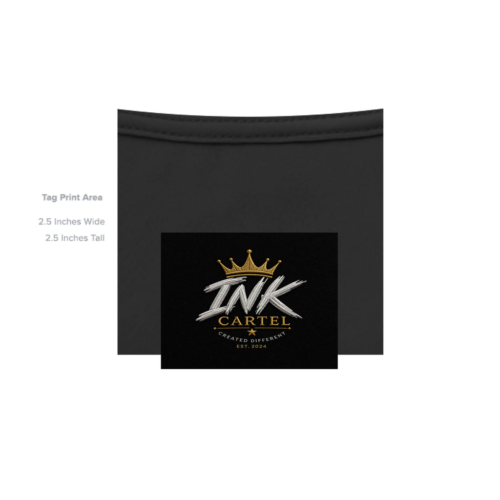 Black pouch with 'INK CARTEL' logo on a white background