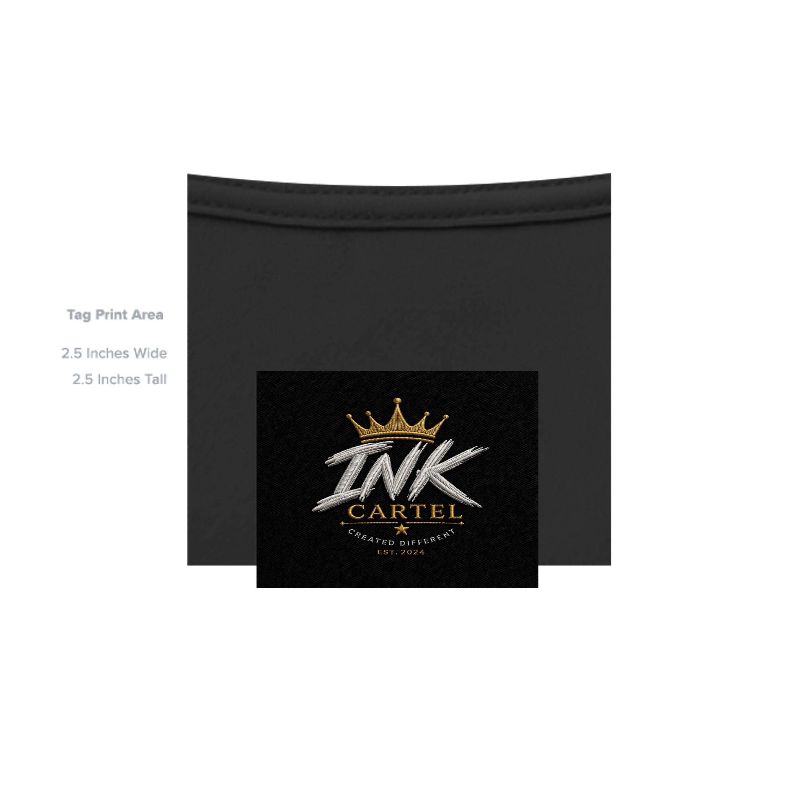 Black pouch with 'INK CARTEL' logo on a white background