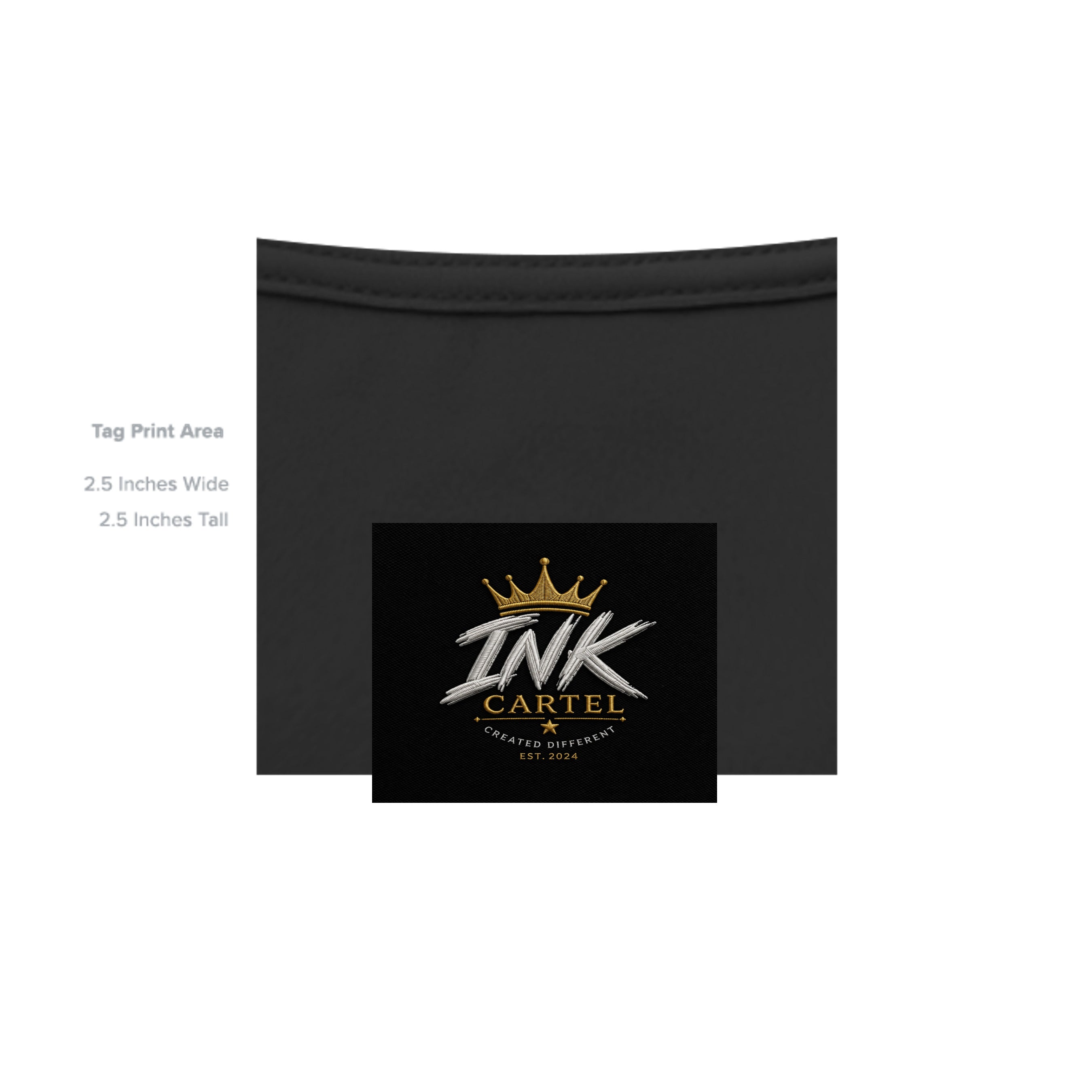 Black pouch with 'INK CARTEL' logo on a white background