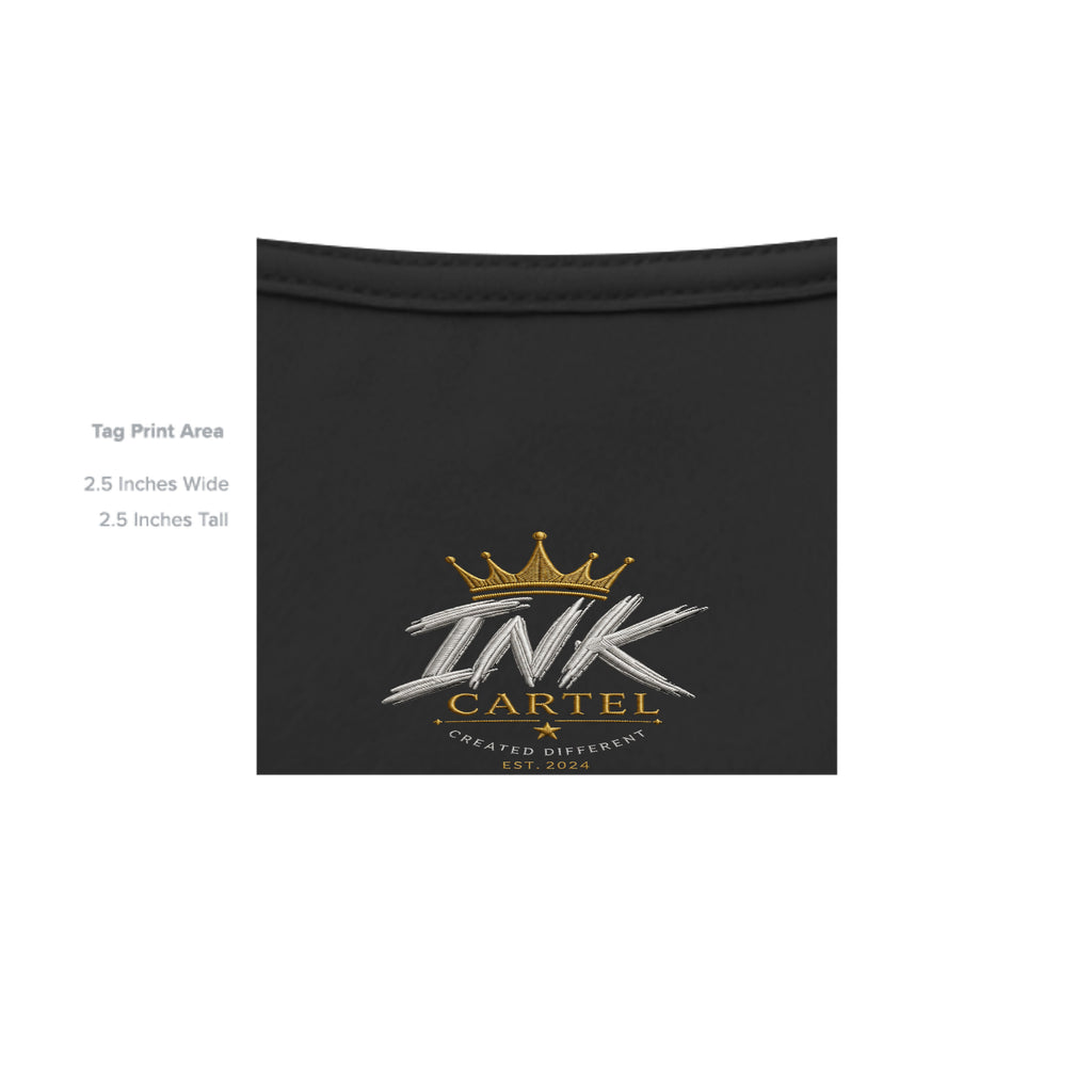 Black fabric with 'Steel Theory Co.' logo on a white background