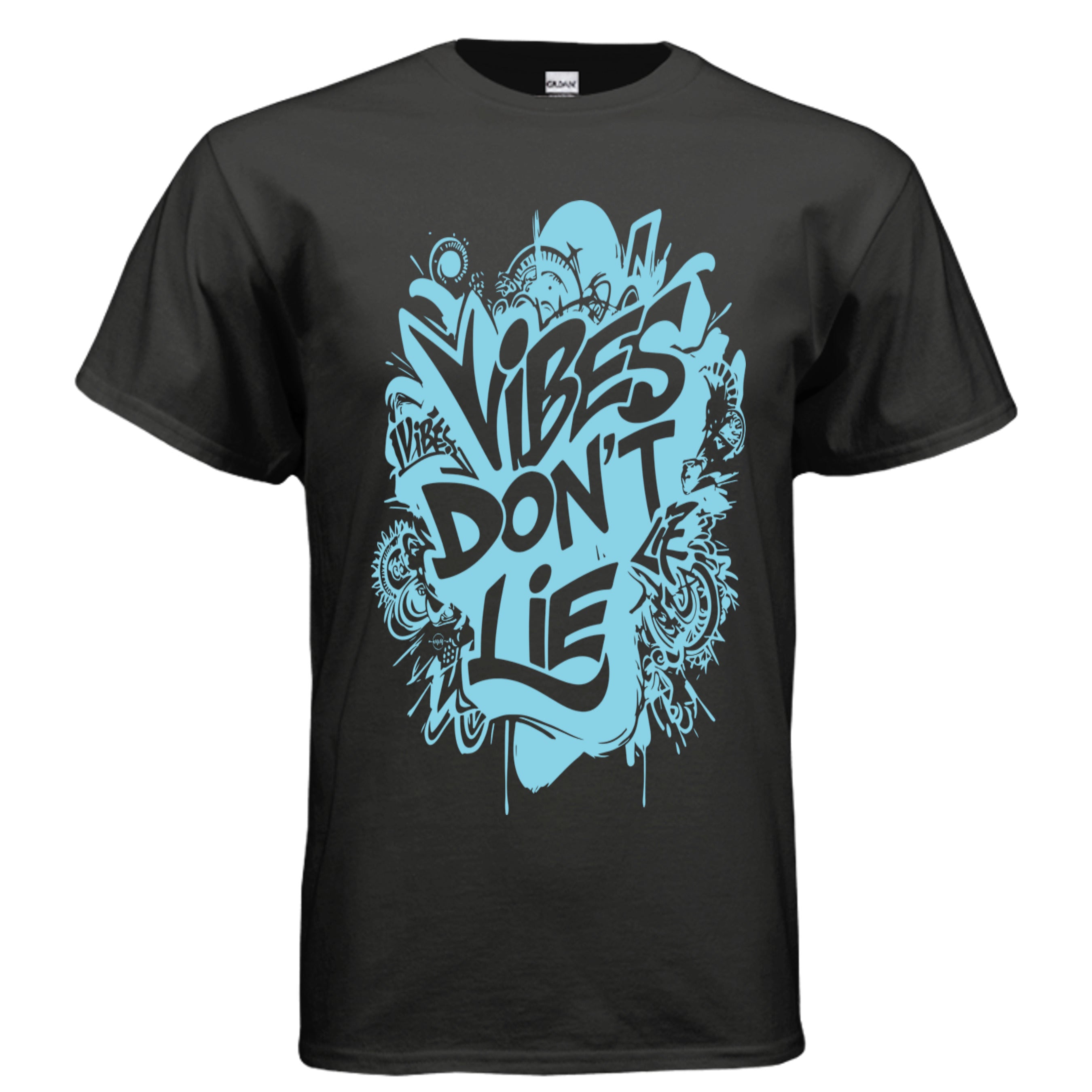 Ink Cartel – Camiseta Edición Azul Cielo “Vibes Don’t Lie”