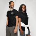ink cartel logo embrida  on upper right of shirt 