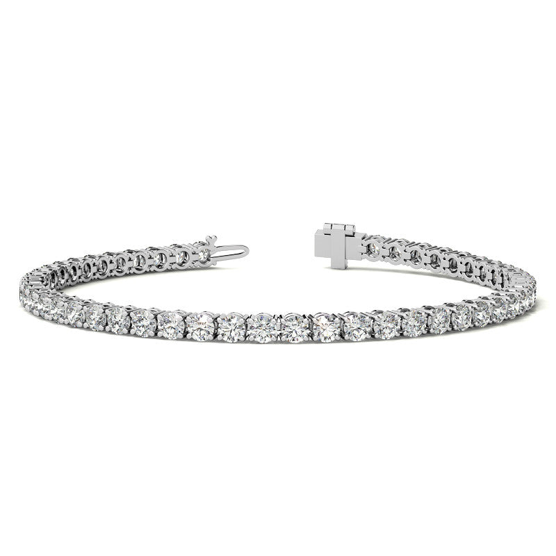 Ink Cartel – Pulsera de tenis con diamantes de 6,00 CTW "Full Spectrum" (certificación AGI, acabado en oro blanco)