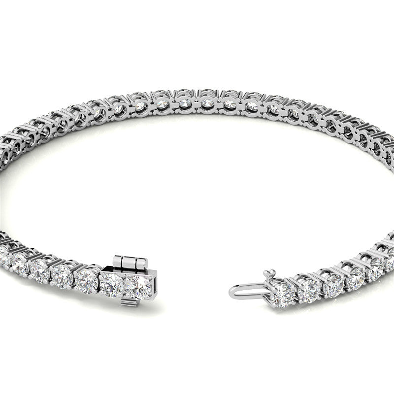 Ink Cartel – Pulsera de tenis con diamantes de 6,00 CTW "Full Spectrum" (certificación AGI, acabado en oro blanco)