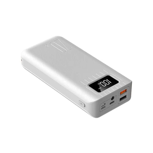 Batterie Externe 20000mAh Power Bank Double USB Avec Lampe Torche LED