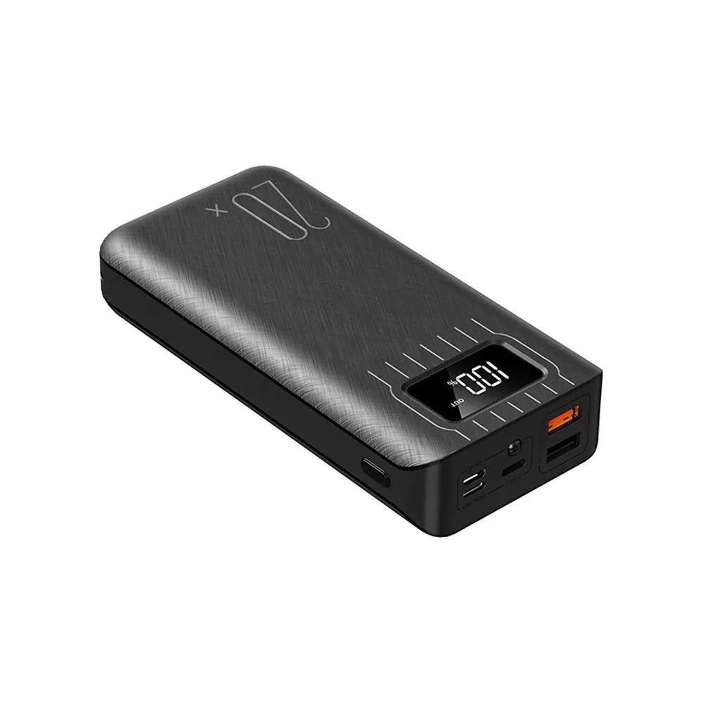 Batería externa Power Bank de 20000mAh con doble USB y linterna LED